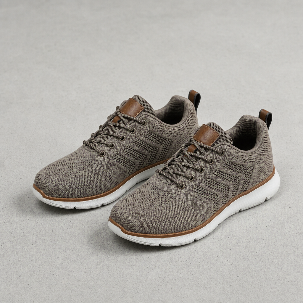 Carvoeiro Knit Mesh Sneakers in Beige Taupe