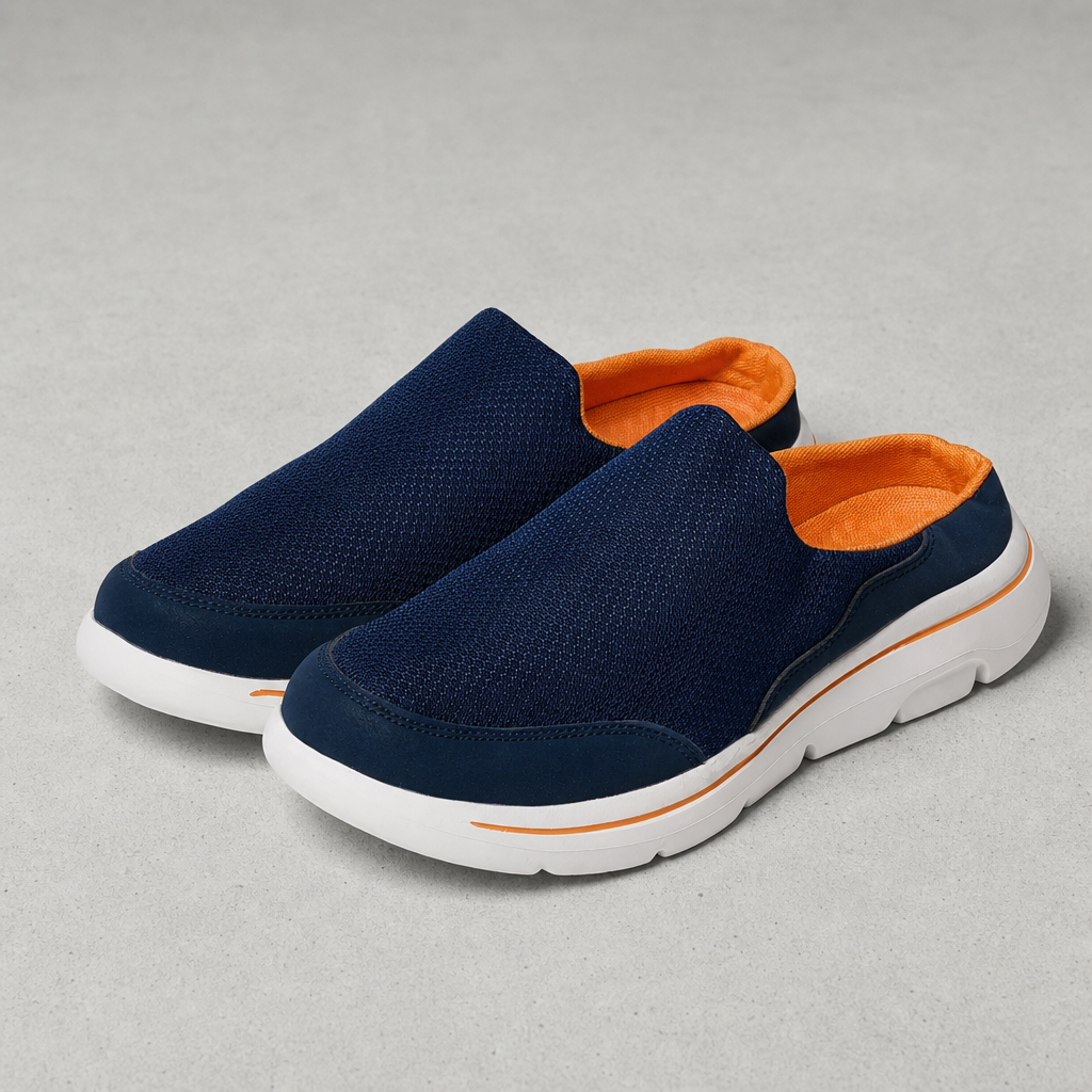 Urbino Mesh Sneaker Slides in Blue