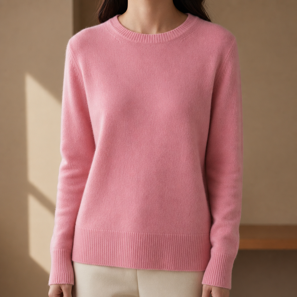 Naxos Soft Knit Pullover in Pink