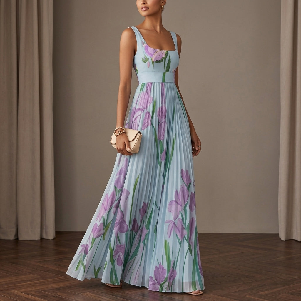Teal Blue Floral