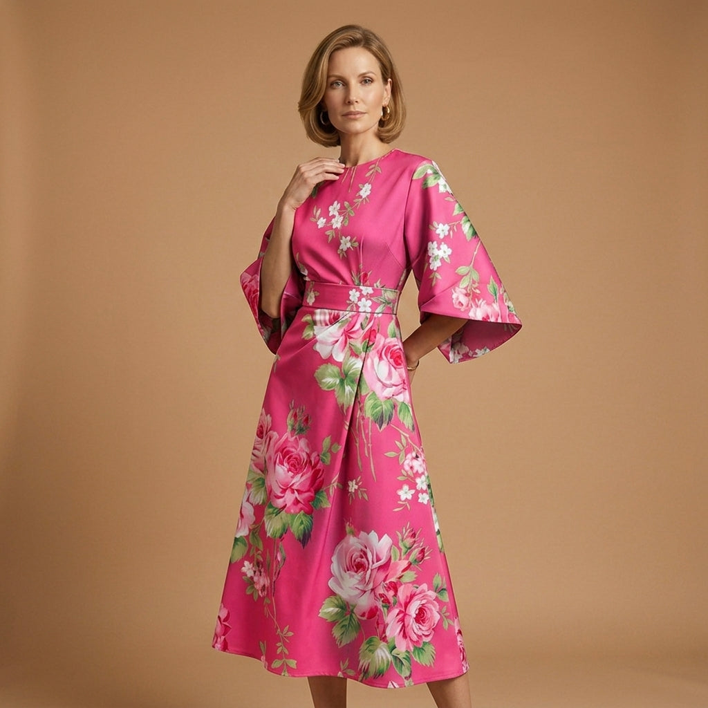Hot pink floral