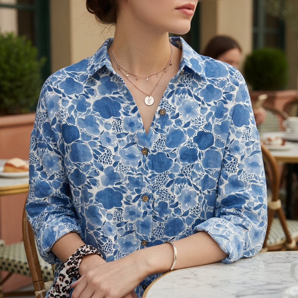 Sky Blue Floral