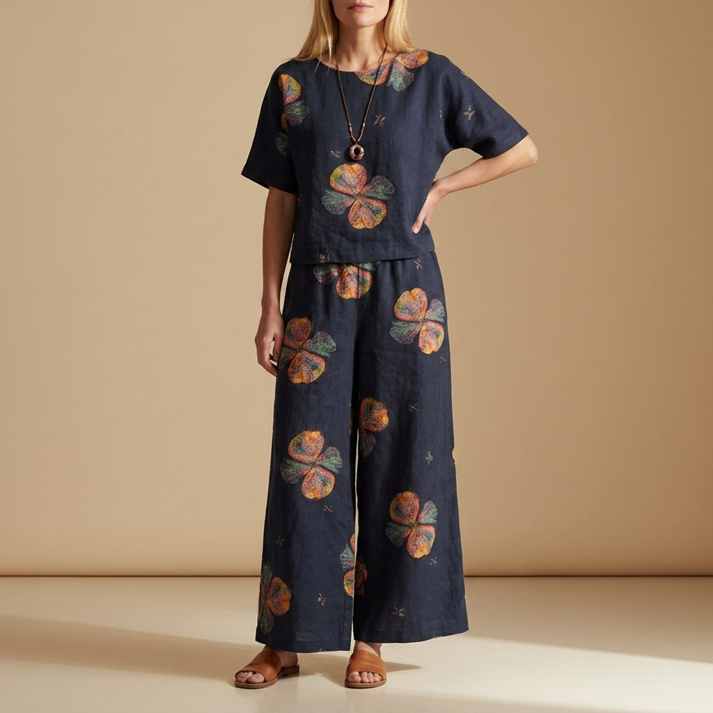 Navy Floral