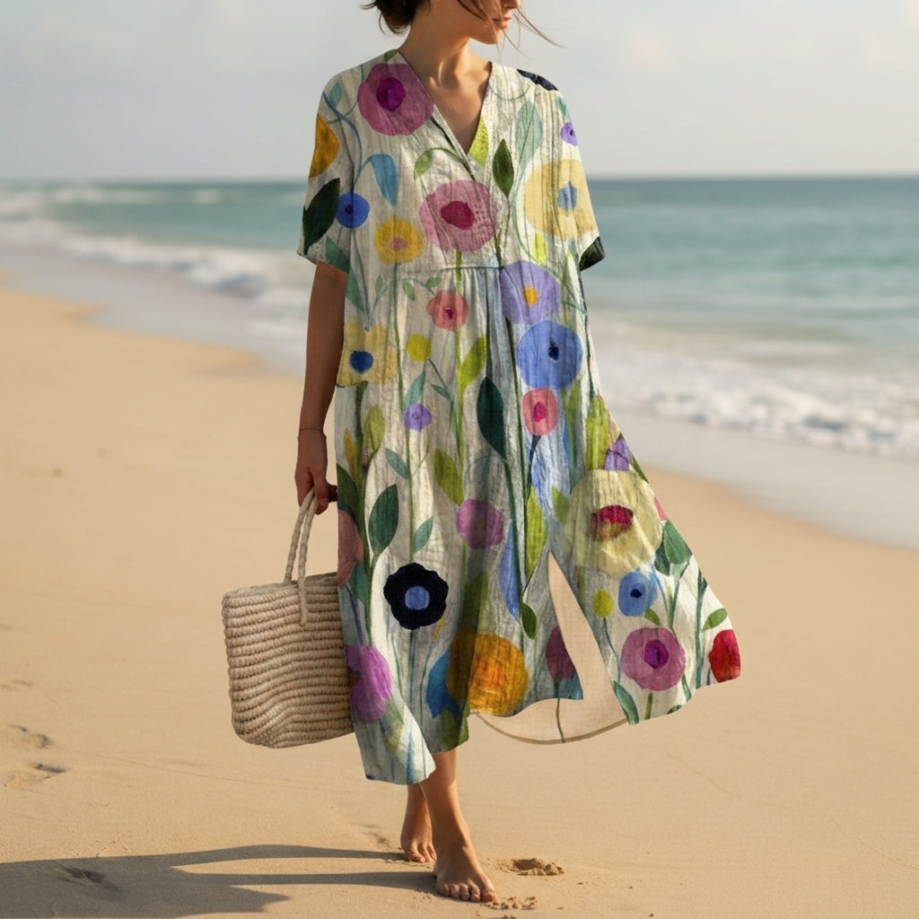 Ivory Multicolor Floral