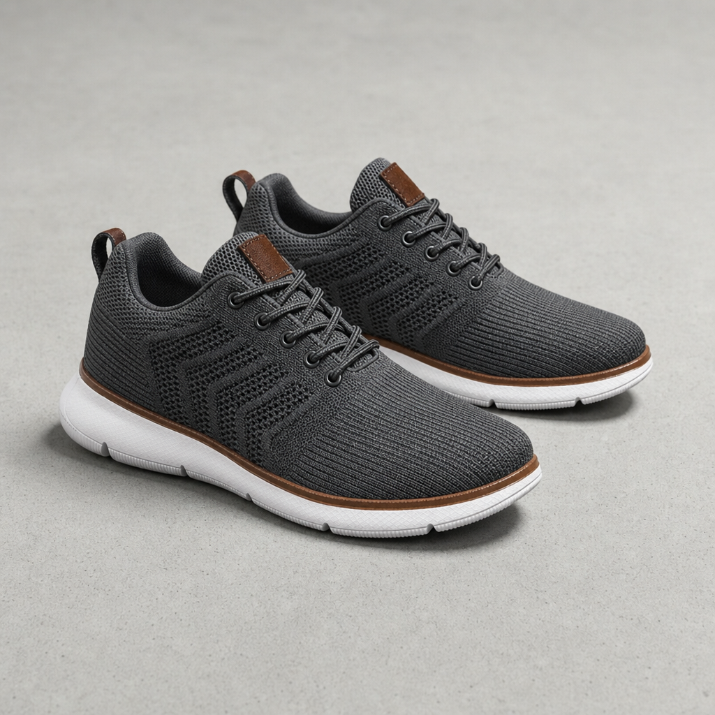 Carvoeiro Knit Mesh Sneakers in Gray