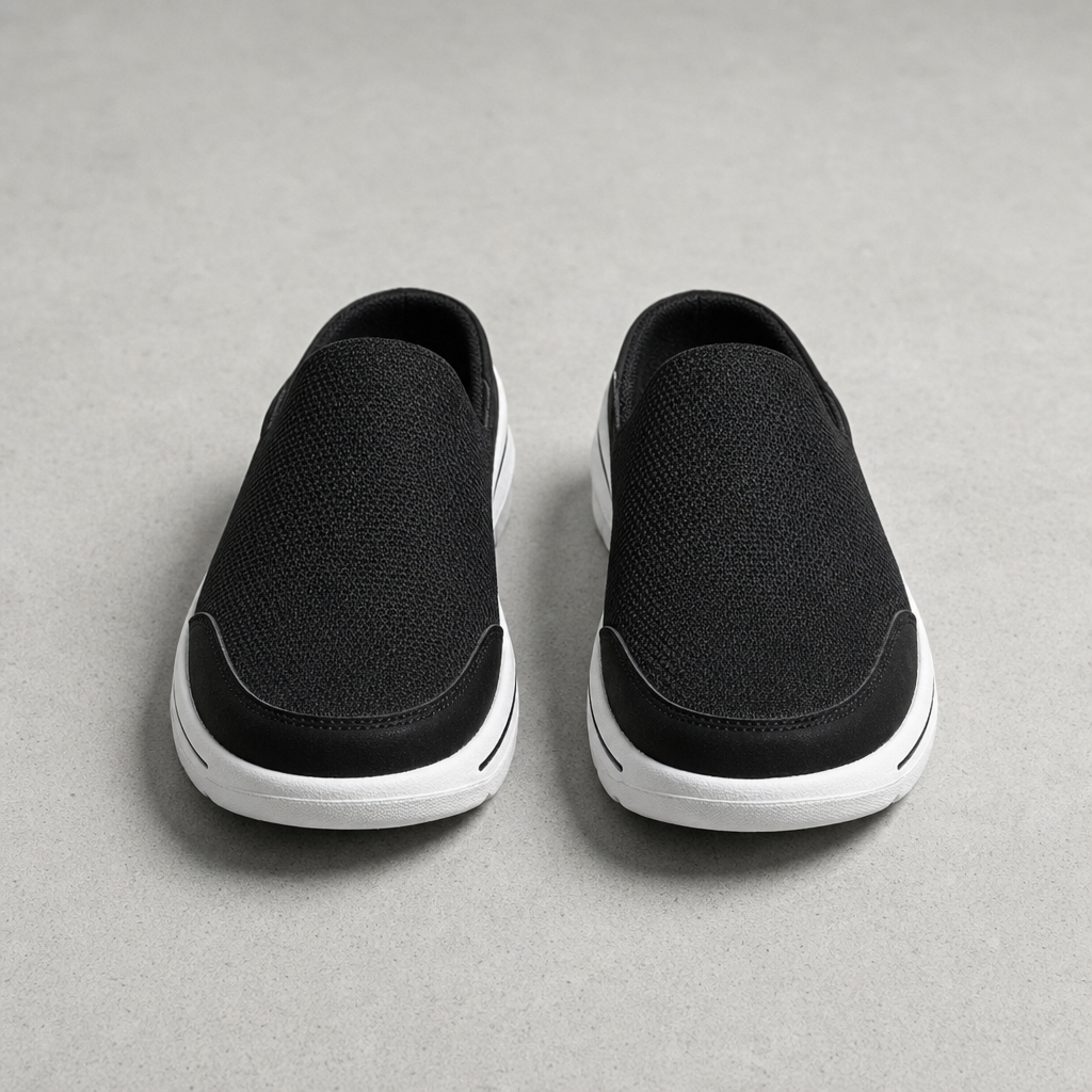 Urbino Mesh Sneaker Slides in Black