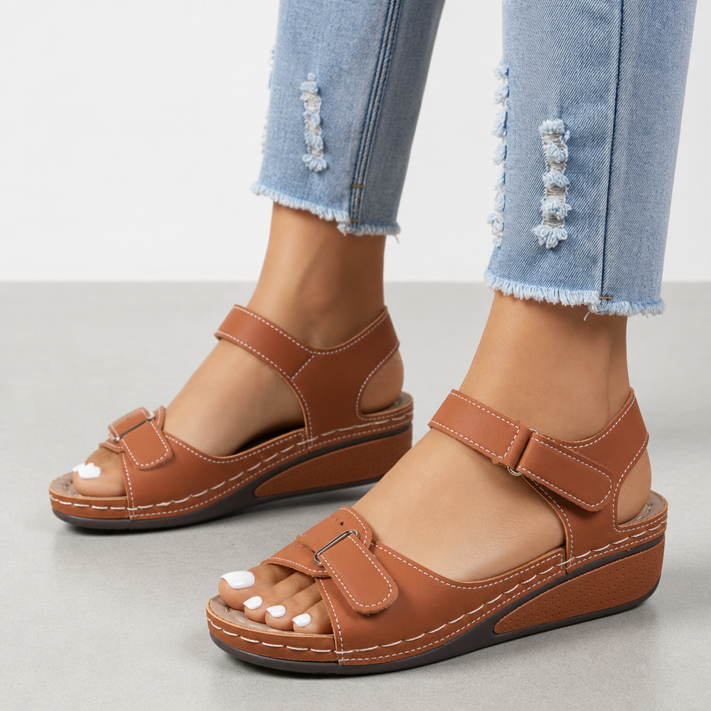 Bilbao Orthopedic Comfort Sandals in Brown