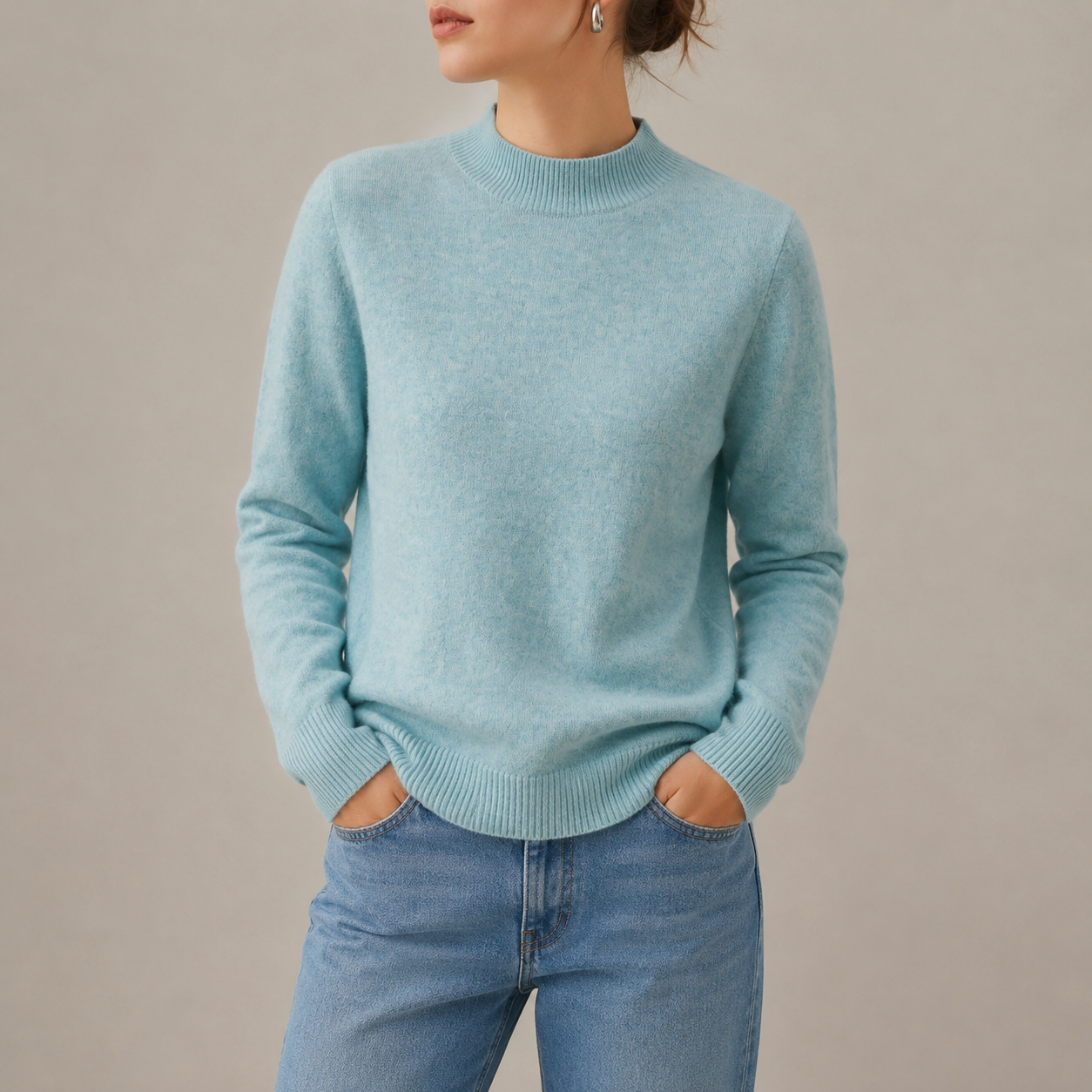 Hyeres Mock Neck Sweater