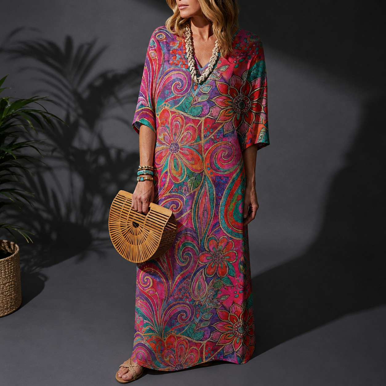 Spoleto Sofia's Kaftan Maxi Dress