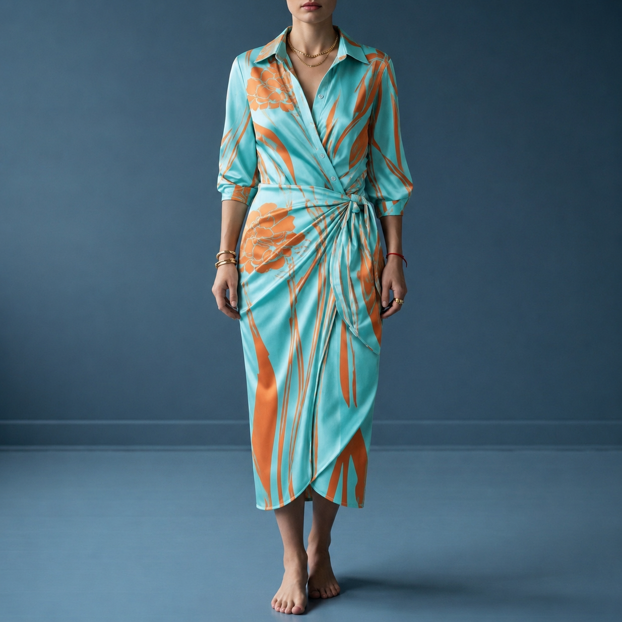 Elounda Sofia Wrap Maxi Dress