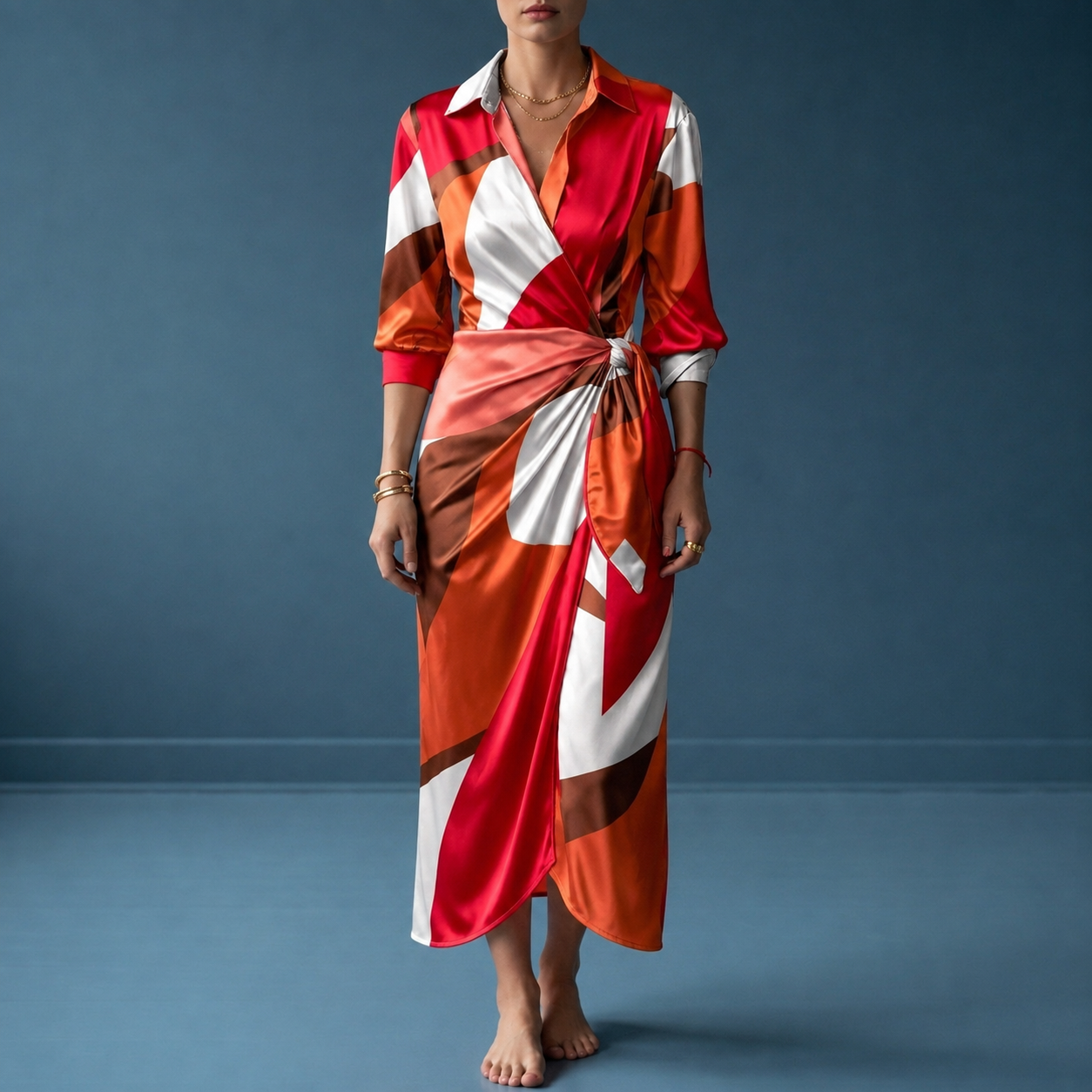 Elounda Sofia Wrap Maxi Dress
