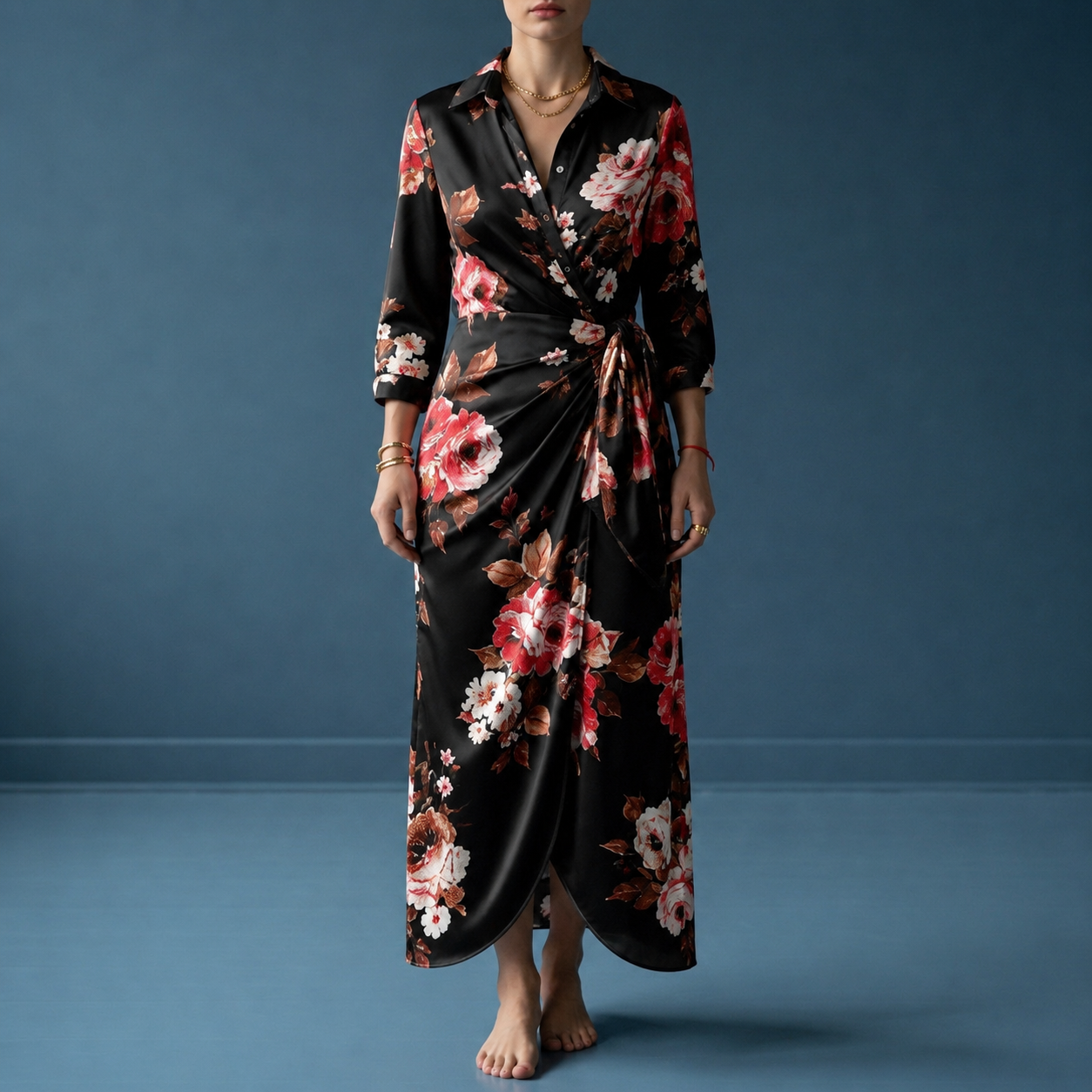 Elounda Sofia Wrap Maxi Dress