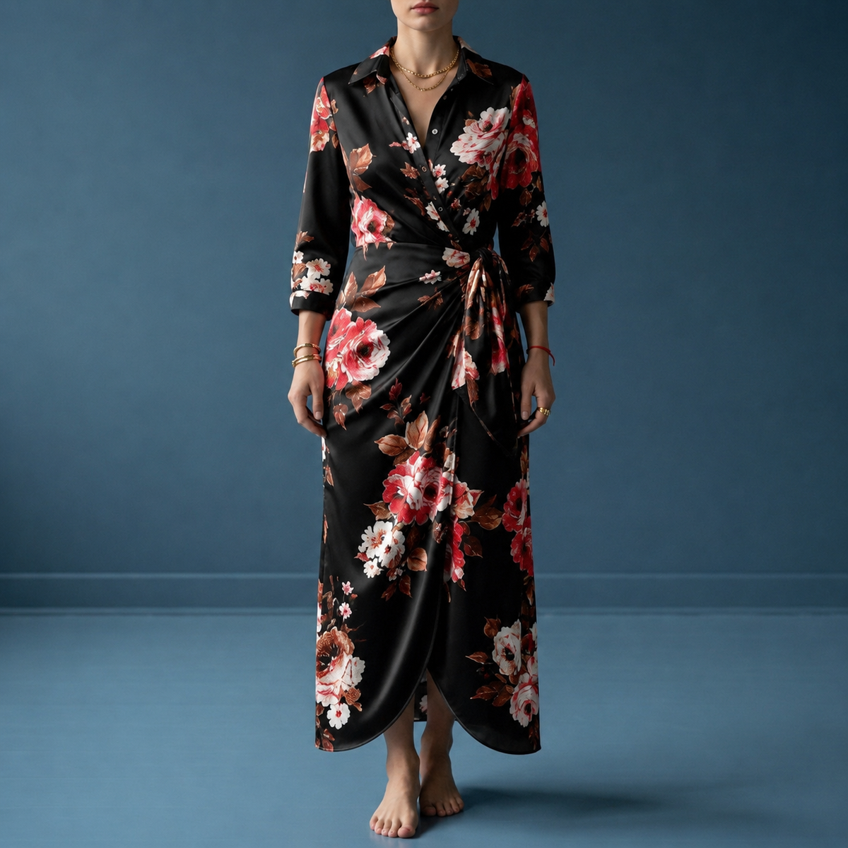 Elounda Sofia Wrap Maxi Dress