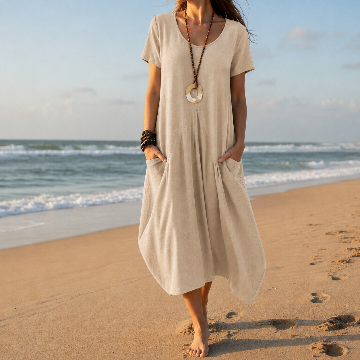 Trogir Pocket Relaxed Midi Dress
