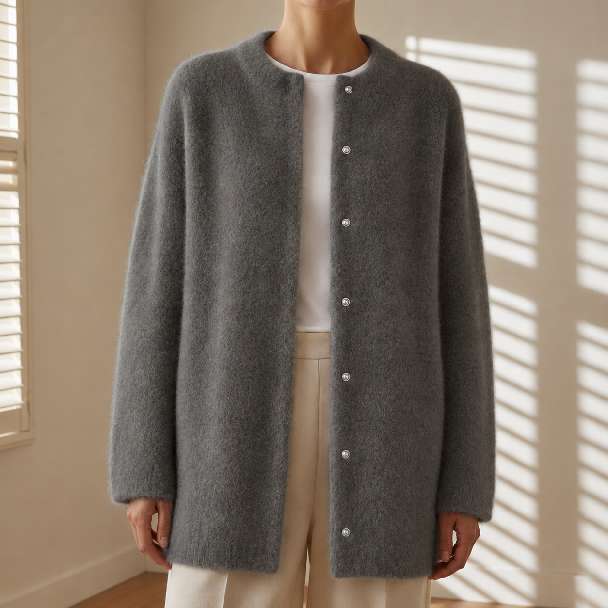 Ierapetra Oversized Wool Cardigan