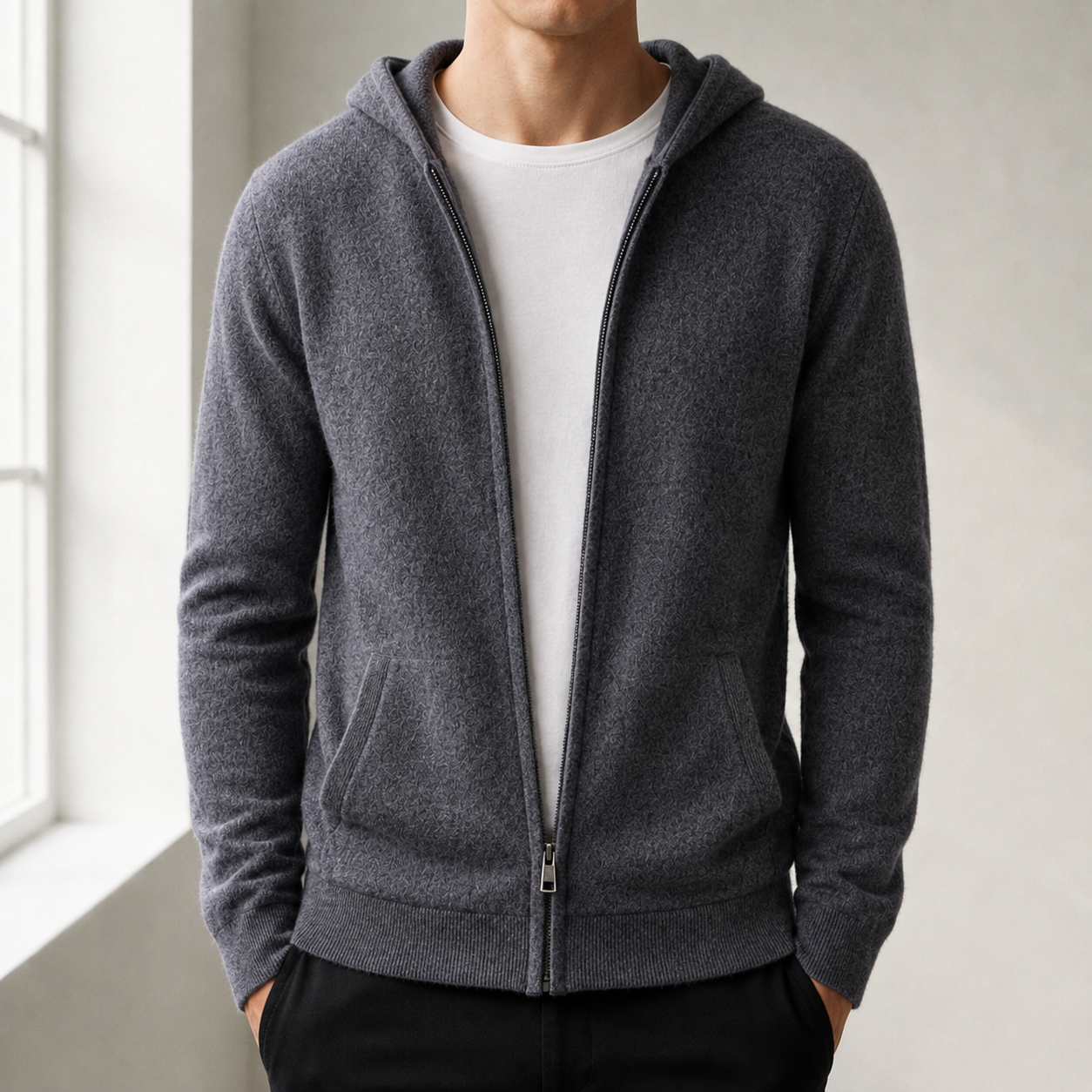 Polignano Reversible Cashmere Hoodie