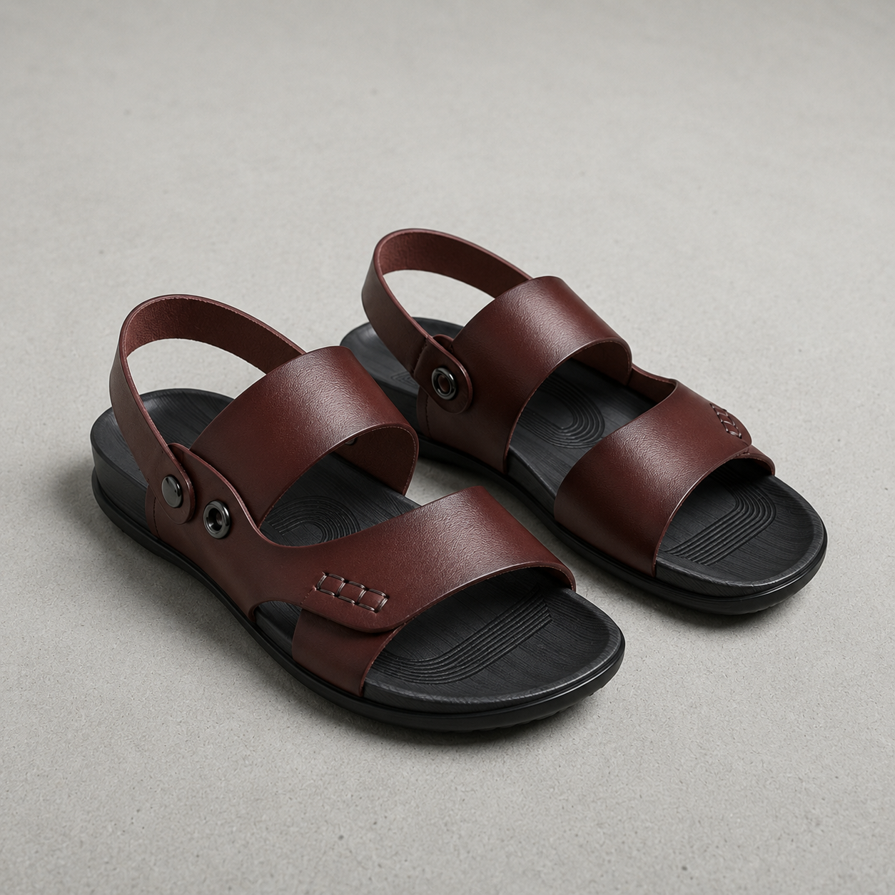 Kakopetria Leather Back-Strap Sandals