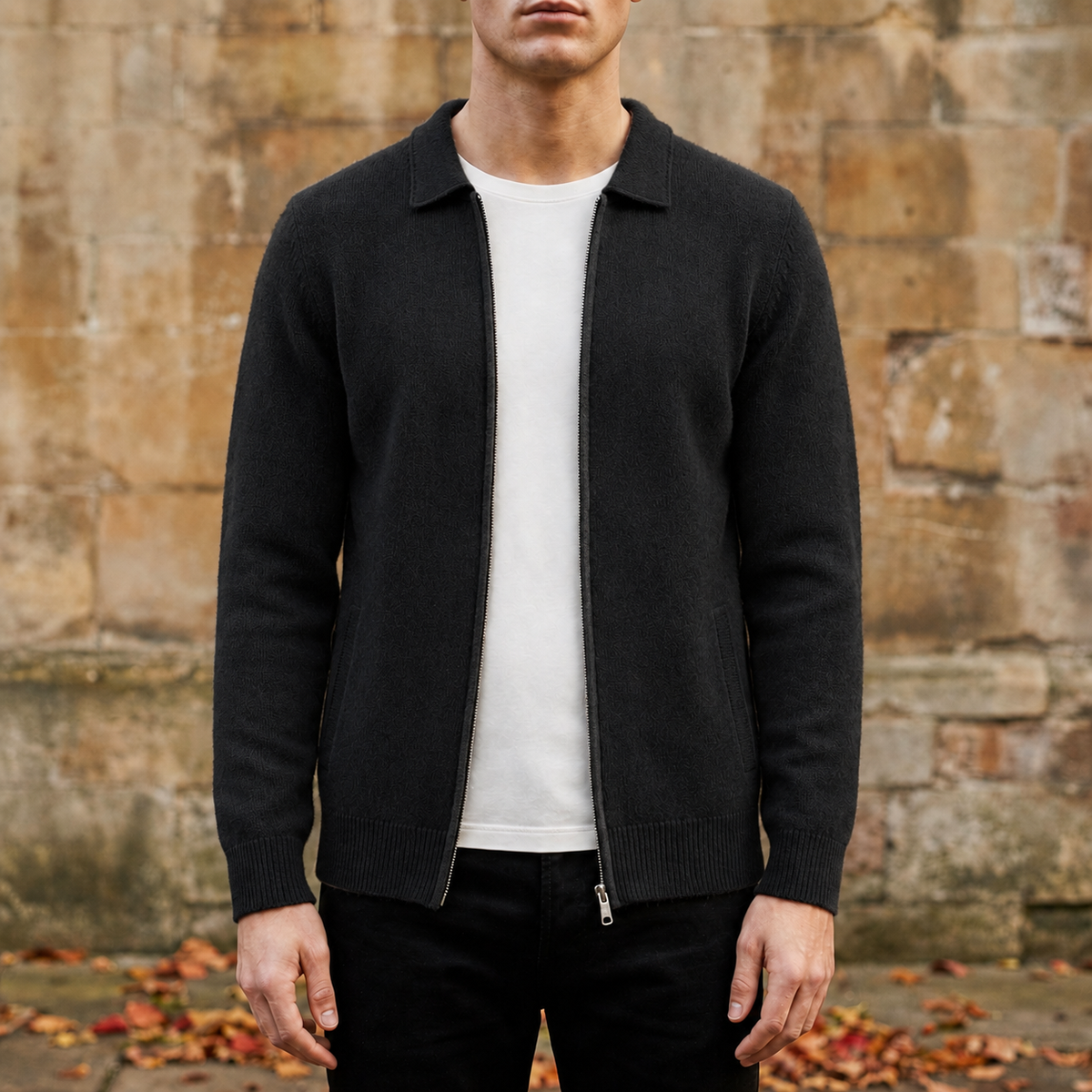 Assisi Cashmere Zip Cardigan