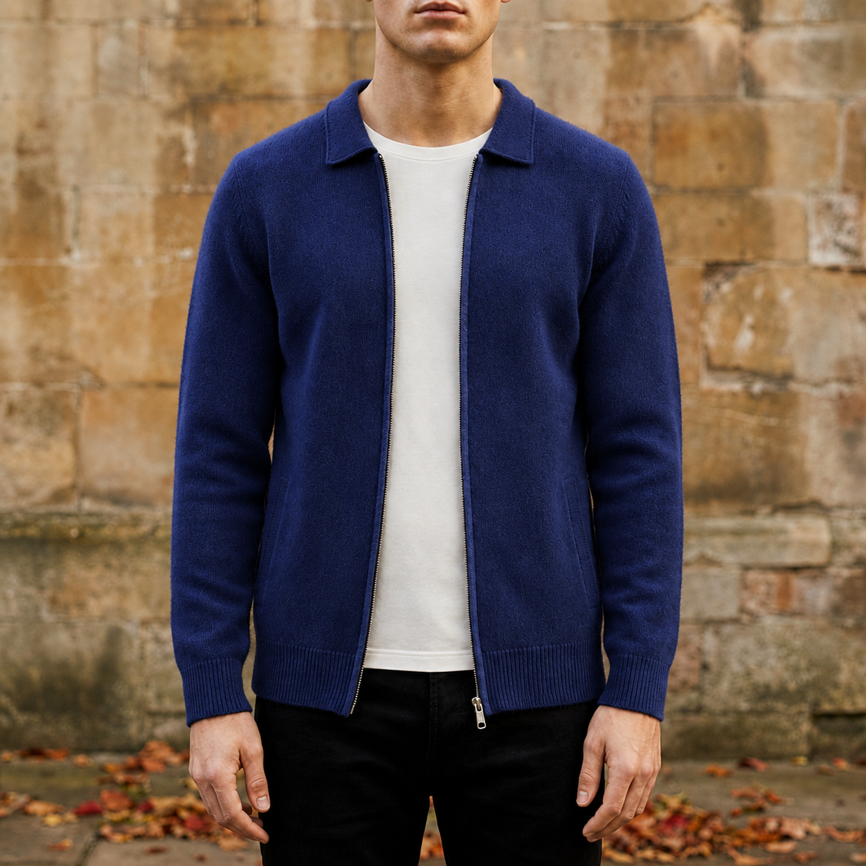 Assisi Cashmere Zip Cardigan