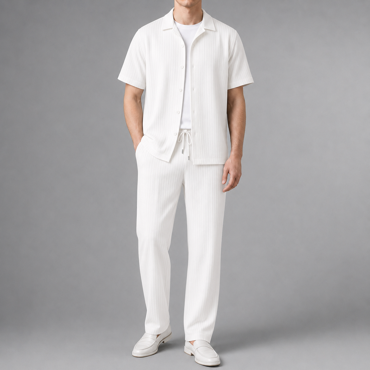 Kardamyli Ribbed Two-Piece Set