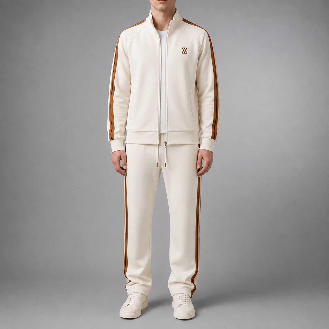 Mdina Colorblock Zip Tracksuit Set