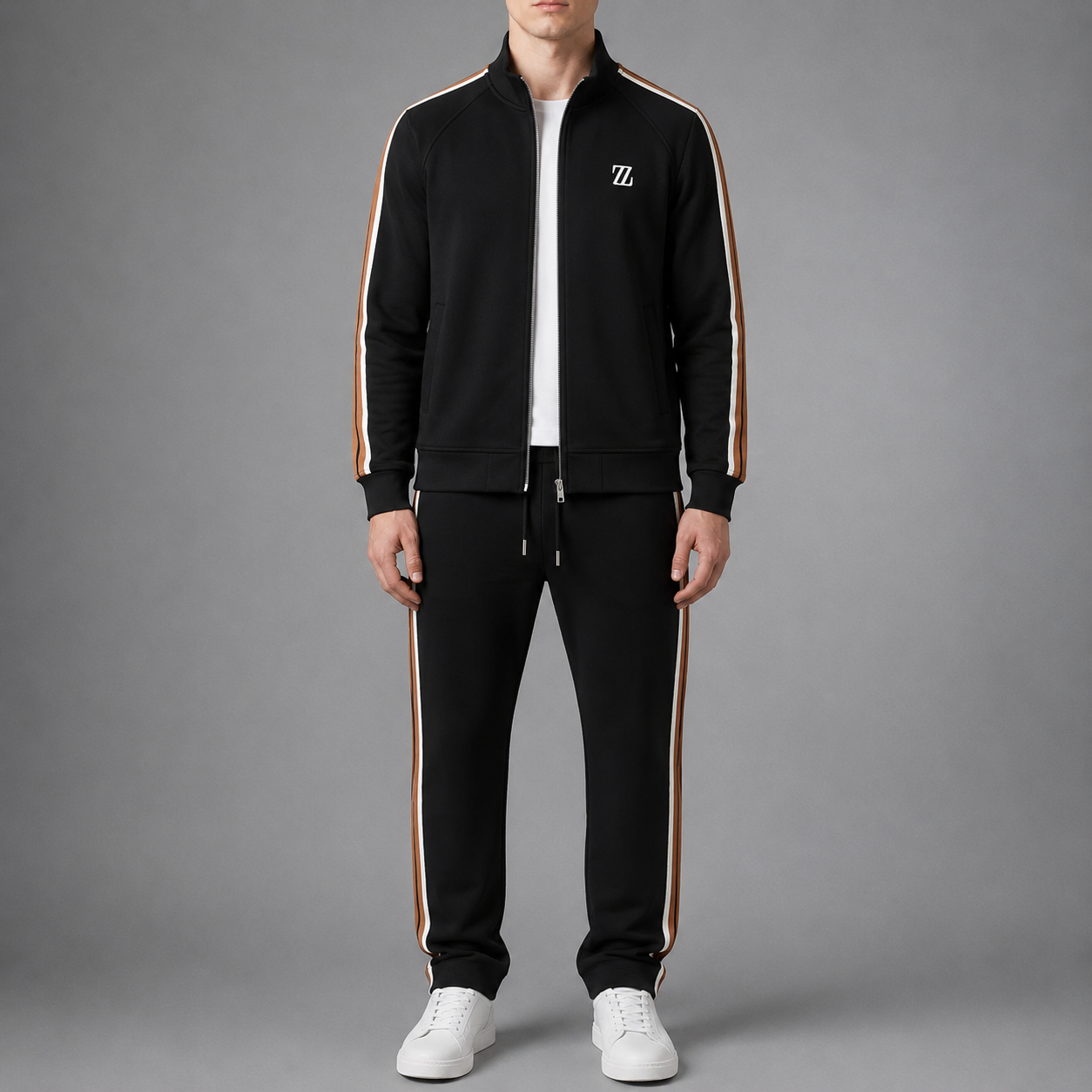 Mdina Colorblock Zip Tracksuit Set