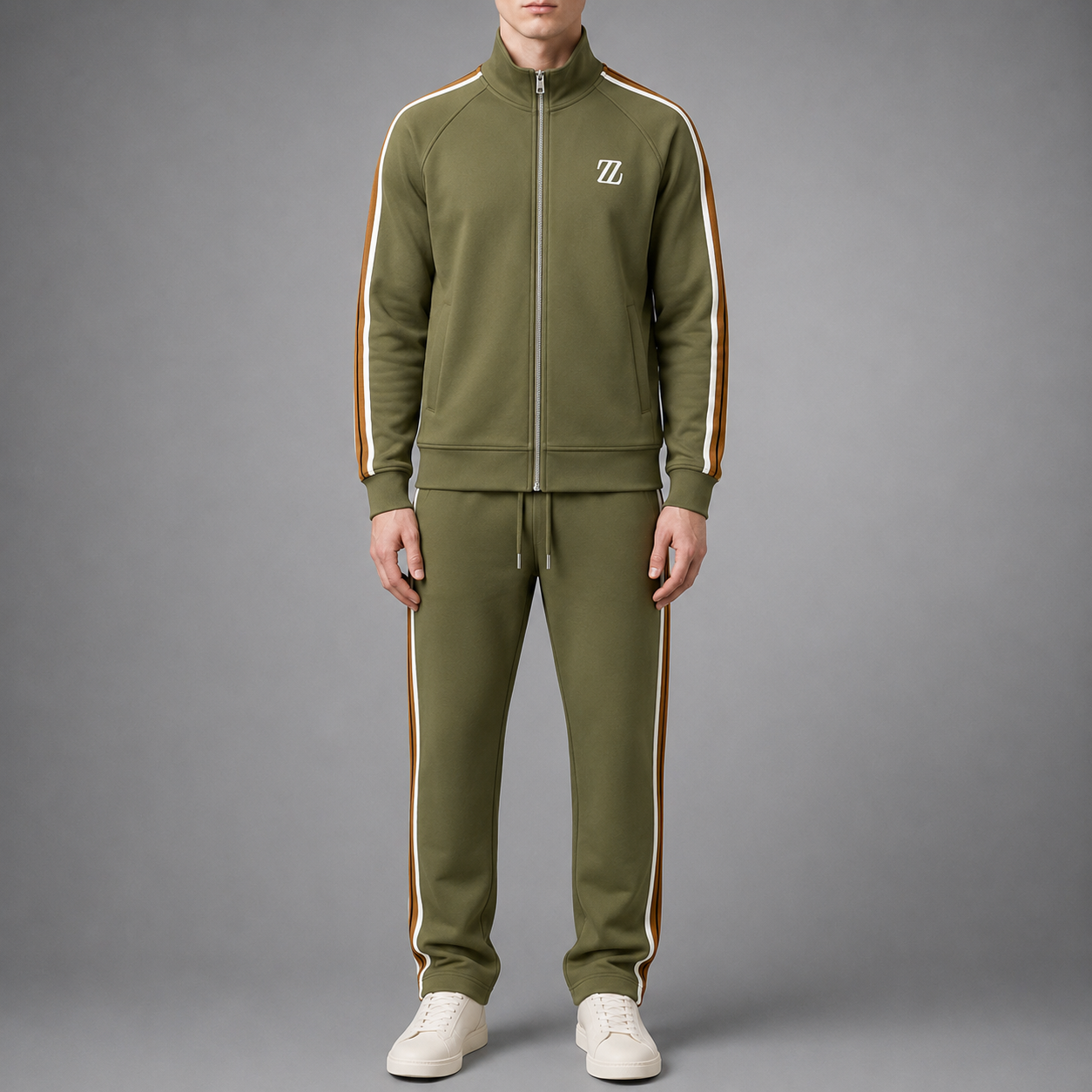 Mdina Colorblock Zip Tracksuit Set