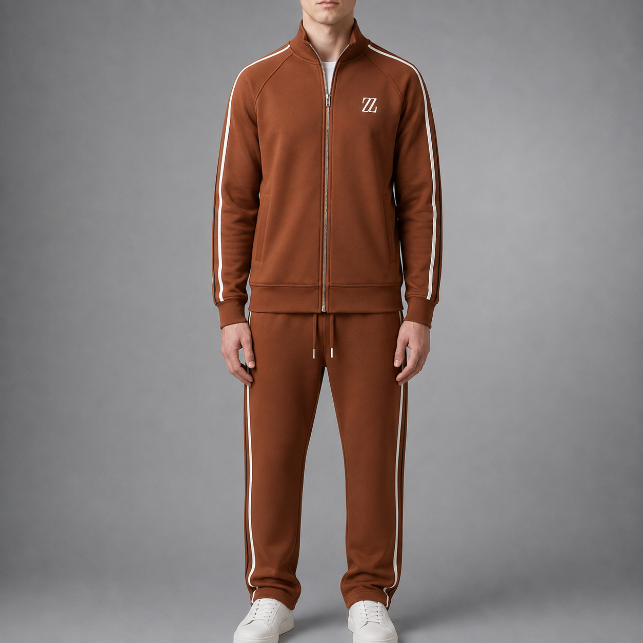 Mdina Colorblock Zip Tracksuit Set