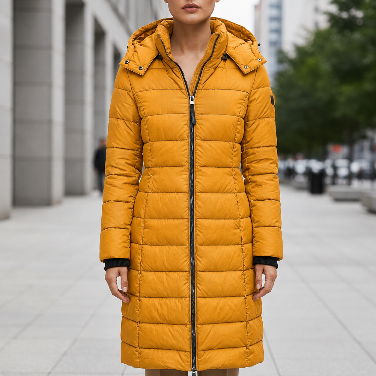 Bergamo Long Hooded Puffer Coat