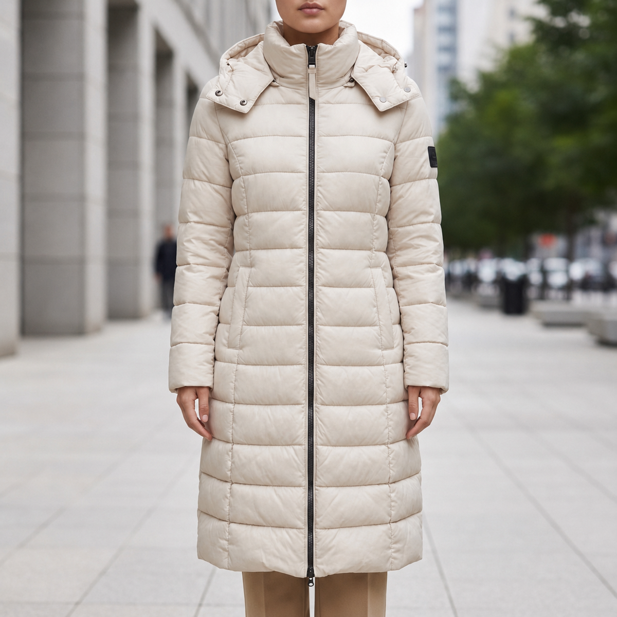 Bergamo Long Hooded Puffer Coat