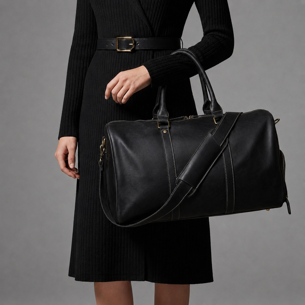 Lesvos Vintage Leather Duffel Bag