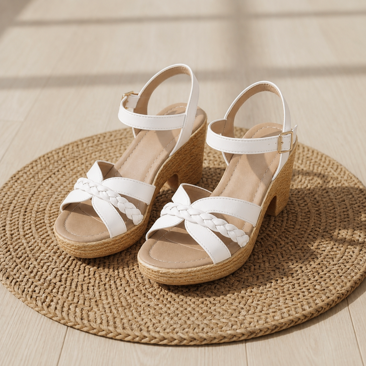 Comino Braided Platform Sandals