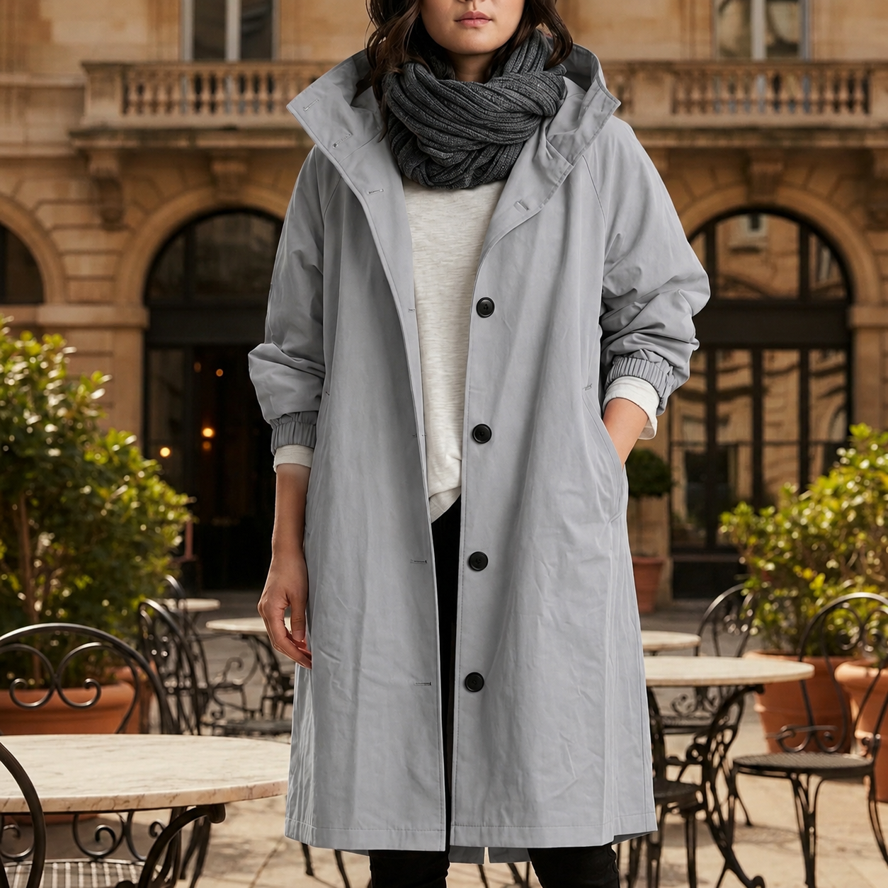 Siracusa Hooded Windbreaker Jacket