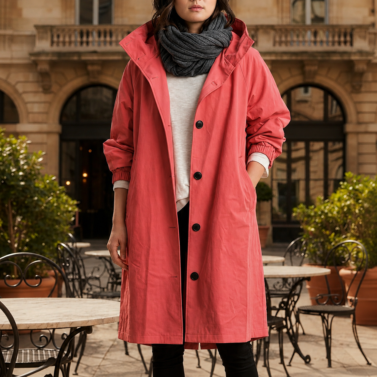 Siracusa Hooded Windbreaker Jacket