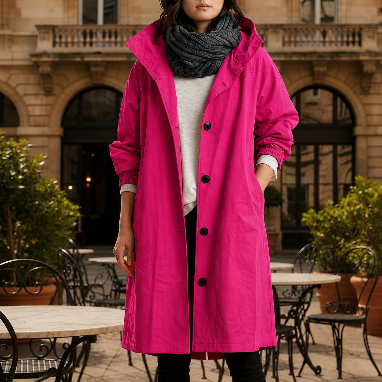 Siracusa Hooded Windbreaker Jacket