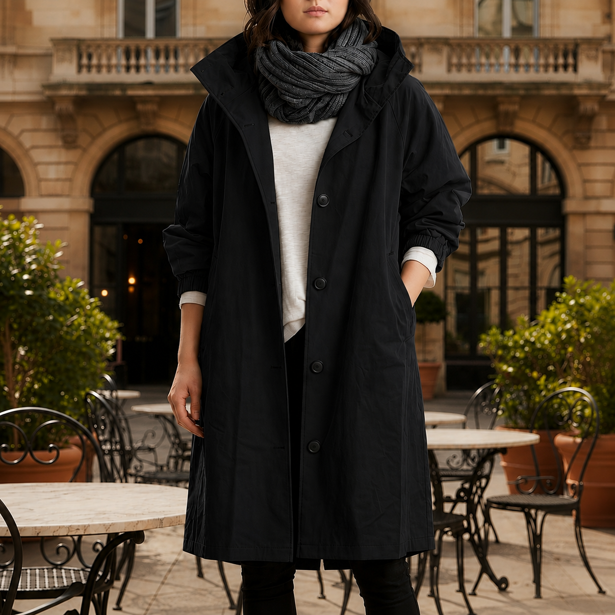 Siracusa Hooded Windbreaker Jacket