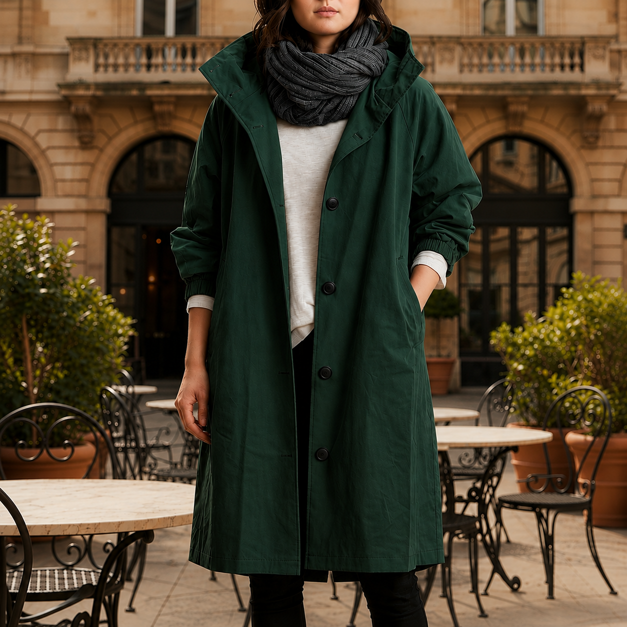 Siracusa Hooded Windbreaker Jacket