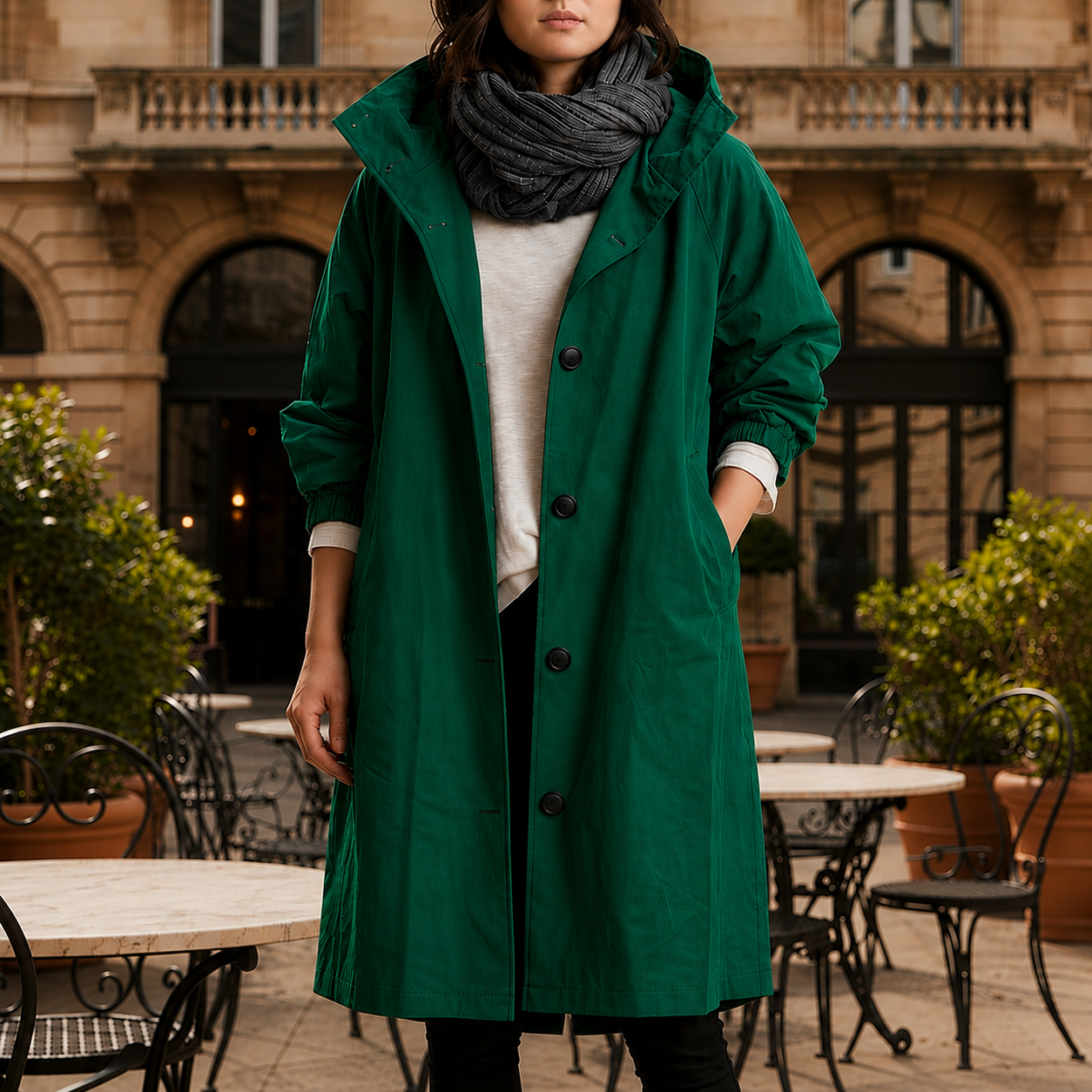 Siracusa Hooded Windbreaker Jacket