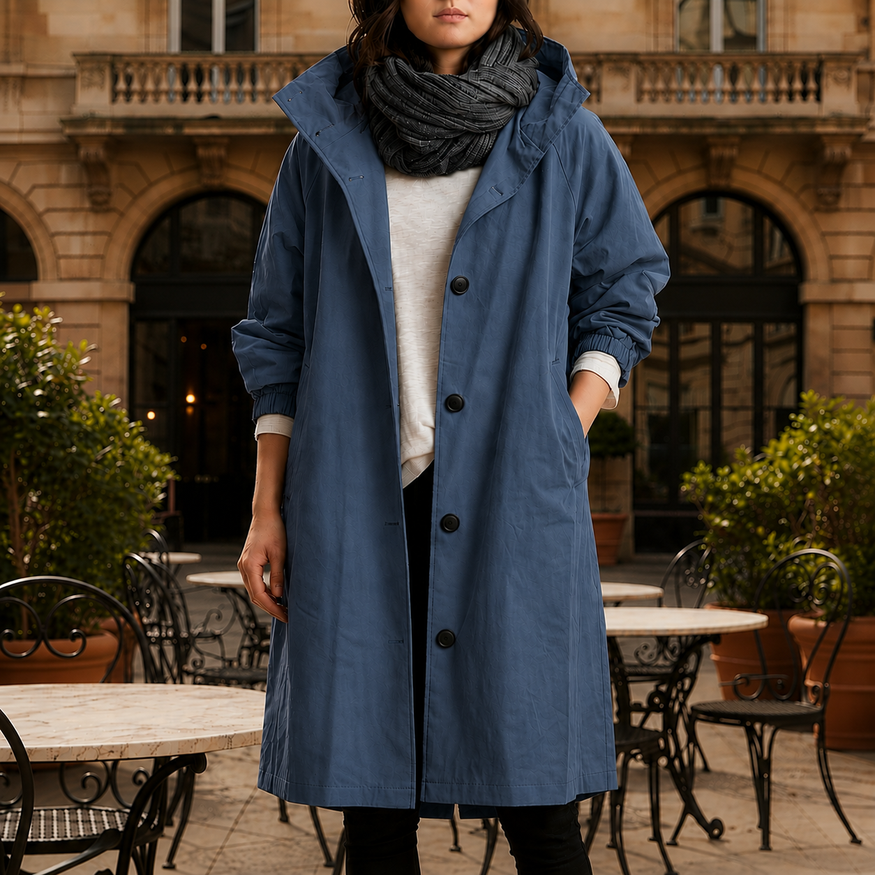 Siracusa Hooded Windbreaker Jacket