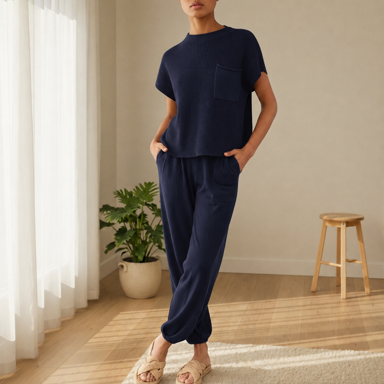 Bergamo Ribbed Knit Two-Piece Set