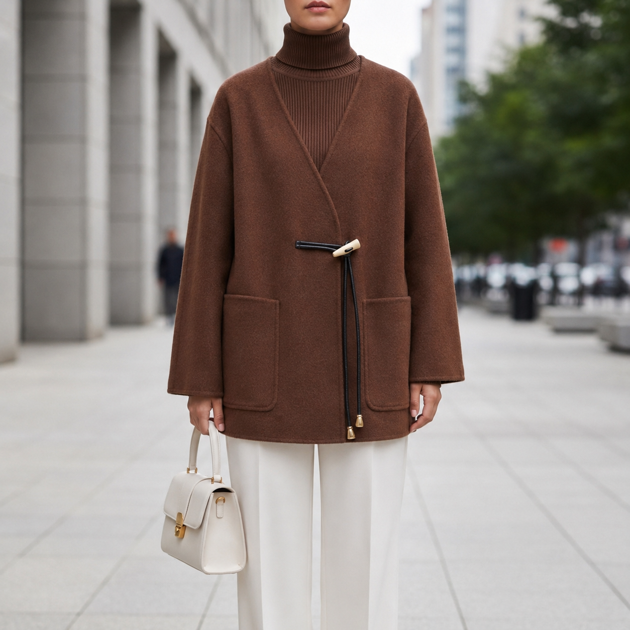 Nice Knit Cape Coat