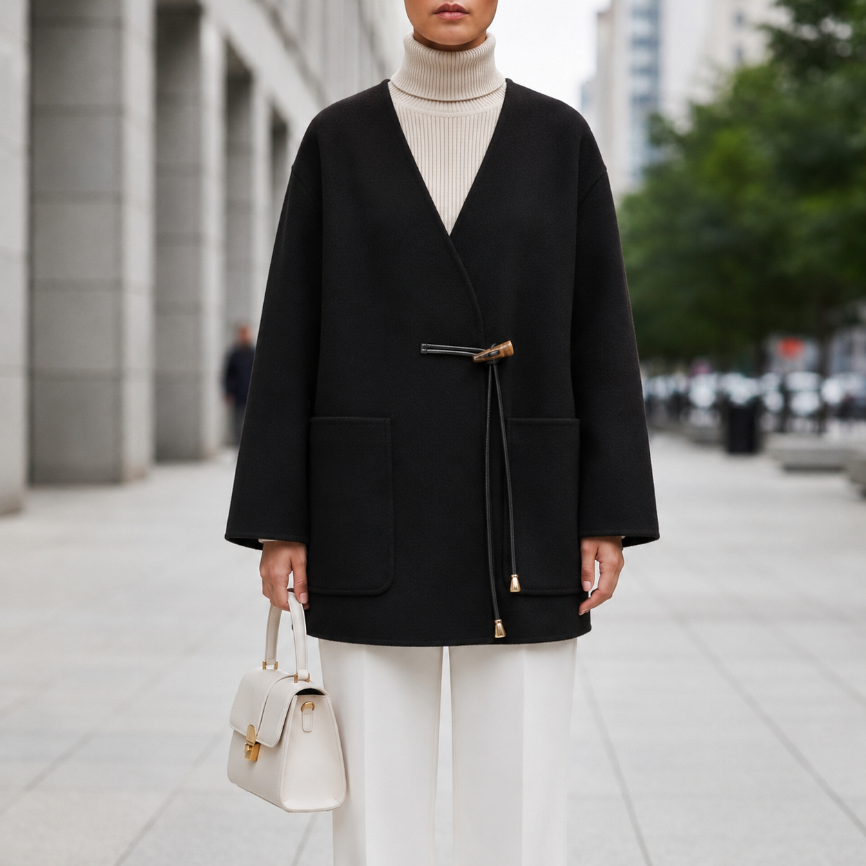 Nice Knit Cape Coat