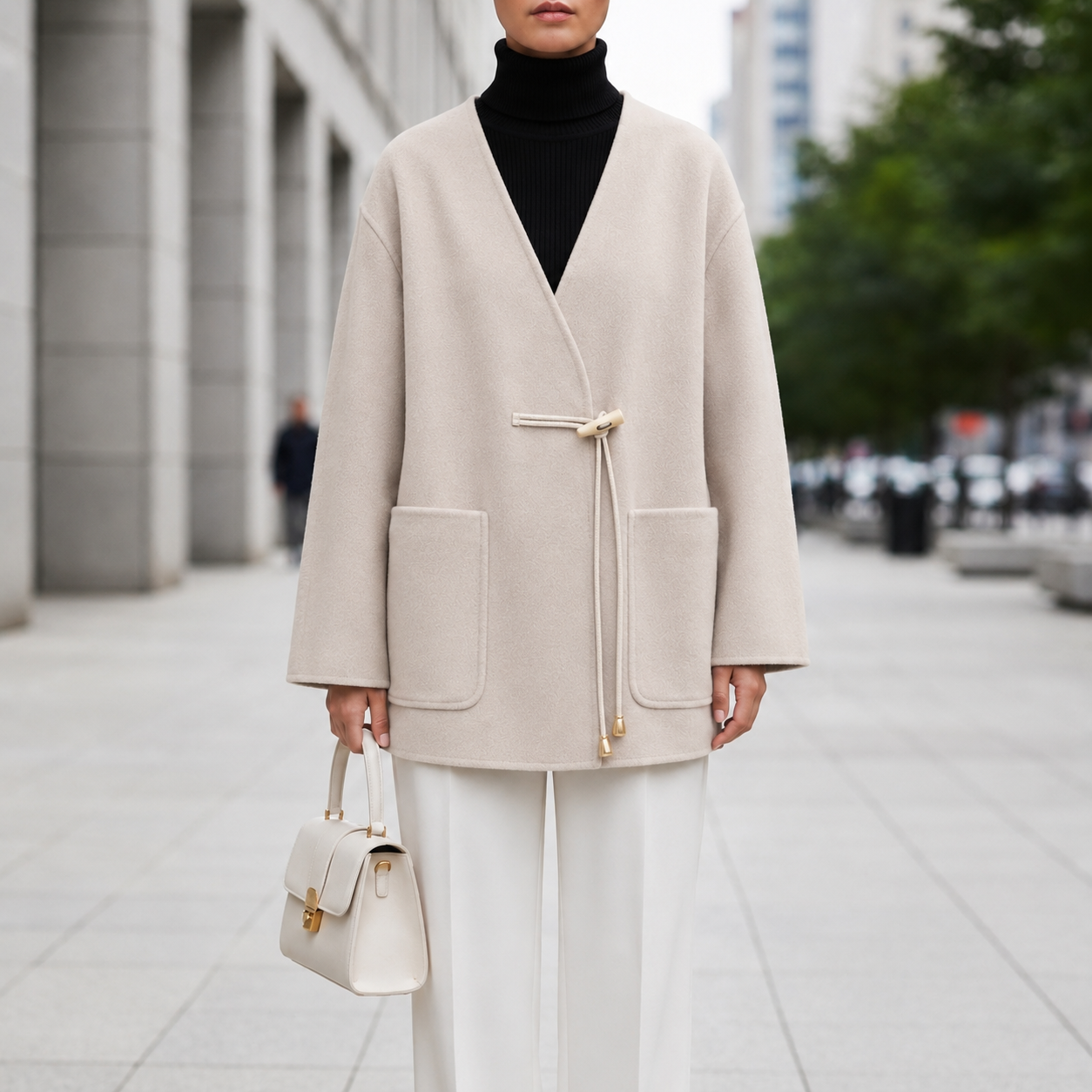 Nice Knit Cape Coat