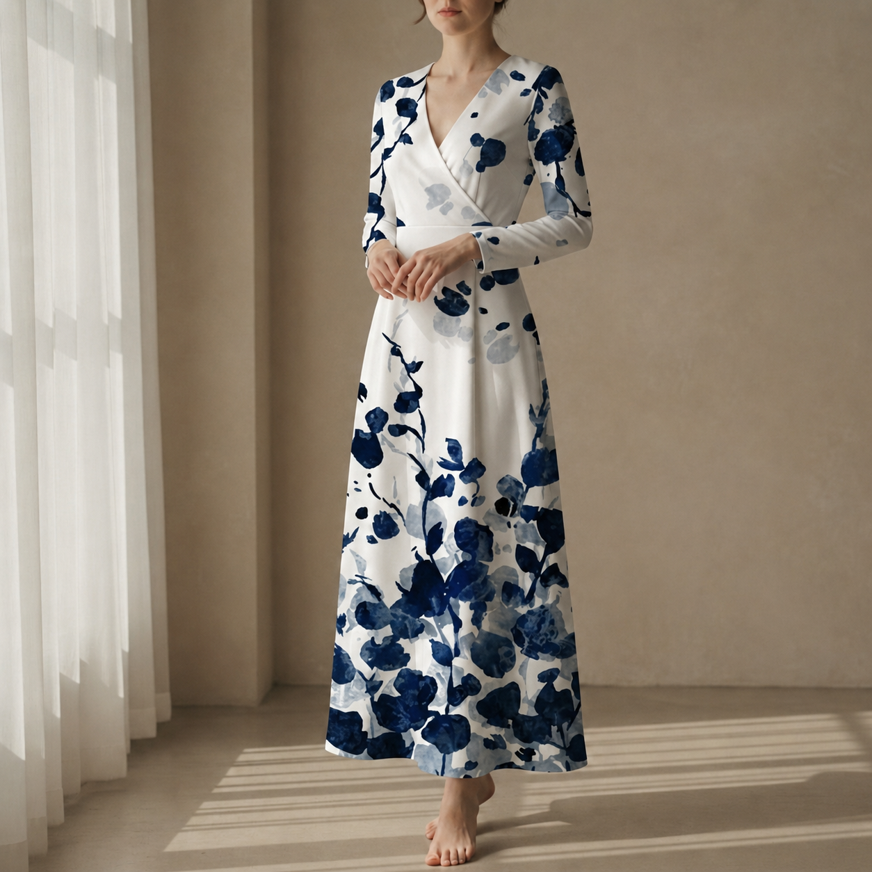 Estoril Wrap Maxi Dress