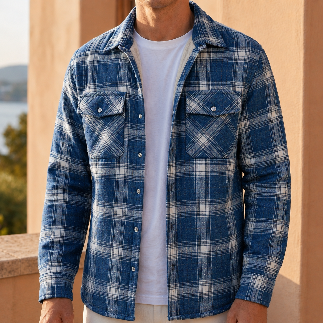 Tromso Men's Sherpa Lined Plaid Jacket