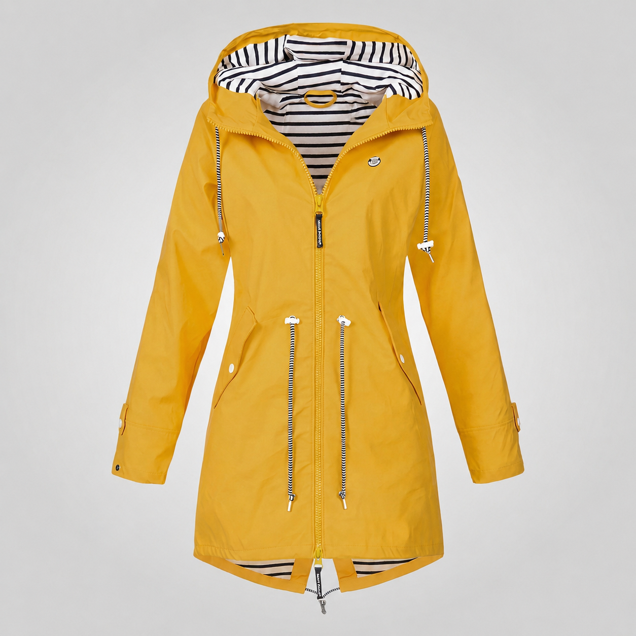 Shoreline Drawcord Hooded Rain Jacket