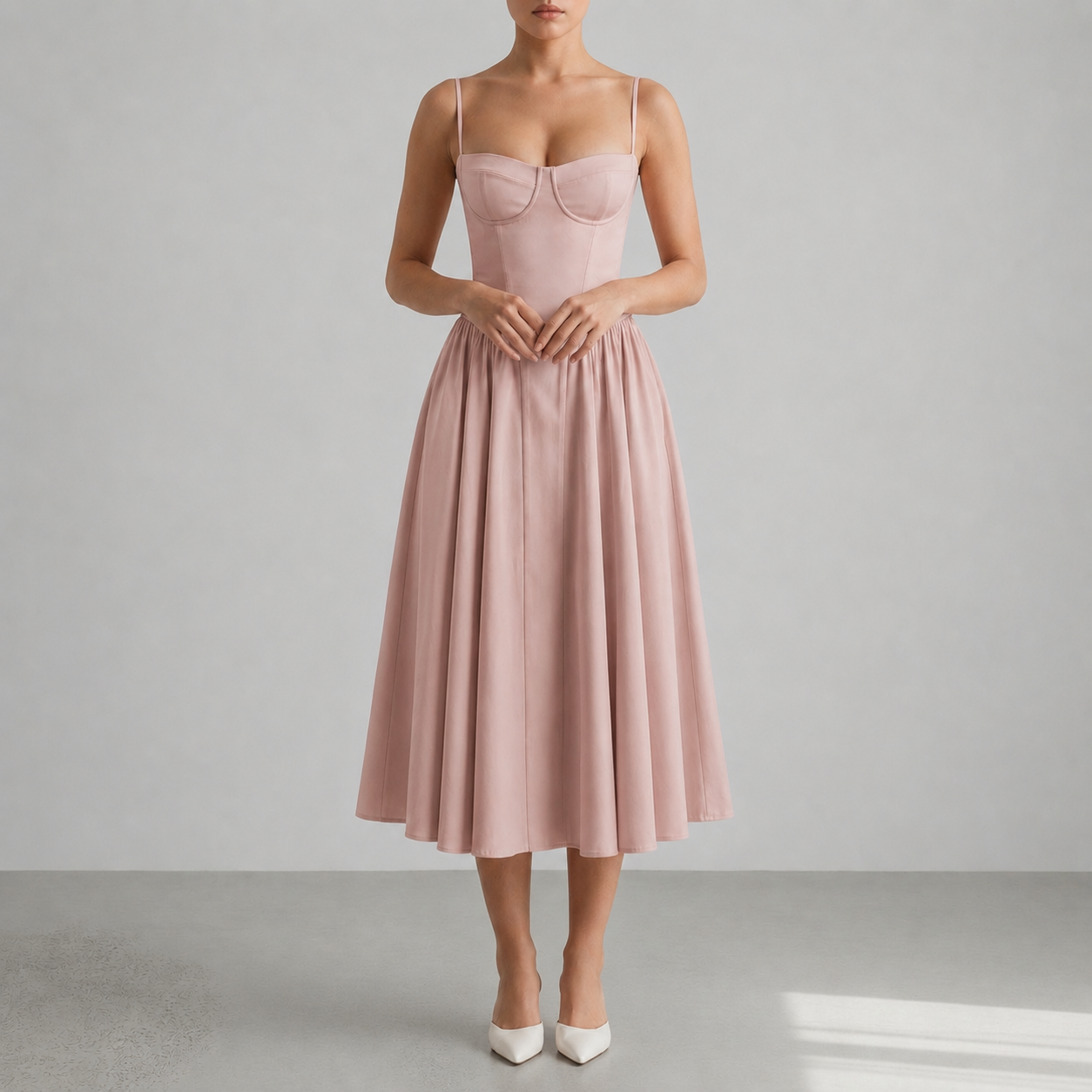 Pollensa Bustier Midi Dress