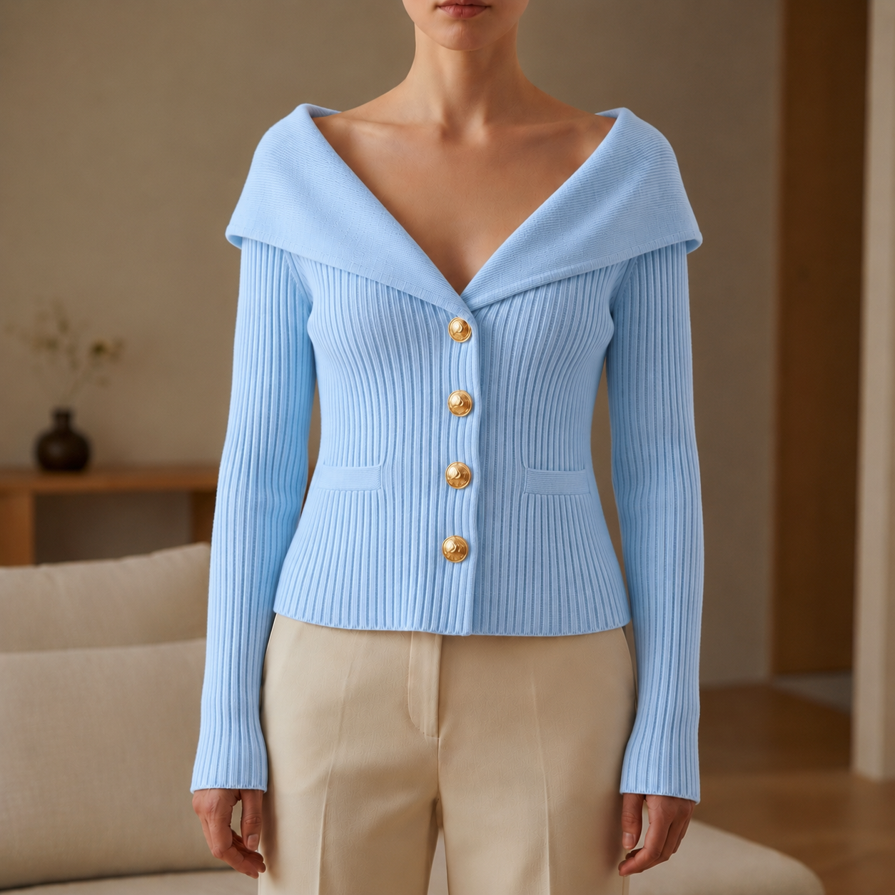 Bergamo Ribbed Knit Cardigan