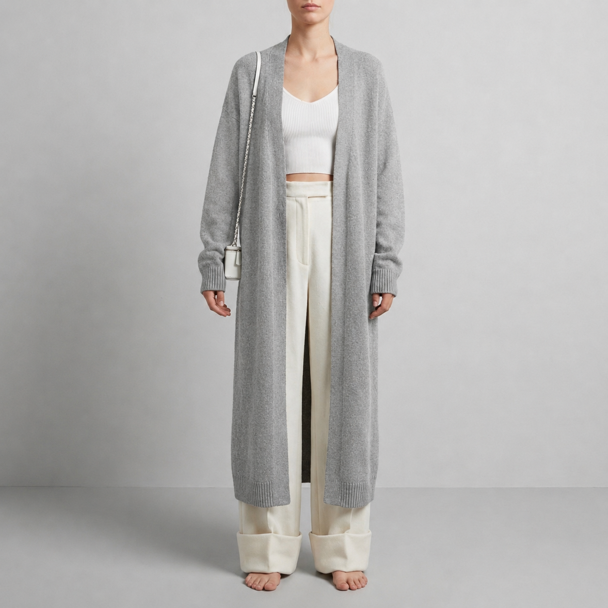 Murcia Fluffy Long Cardigan