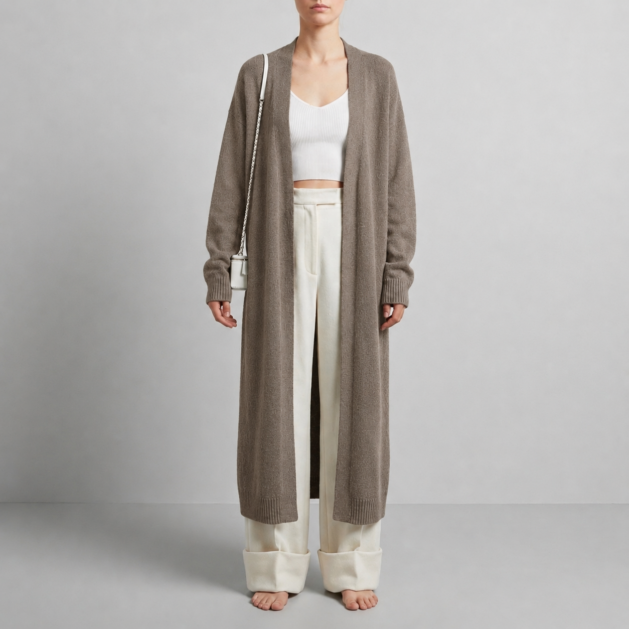 Murcia Fluffy Long Cardigan